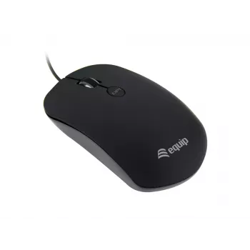 Equip USB Comfort Mouse, Ambidextrisks, Optiskais, USB Type-A, 1600 DPI, Melns
