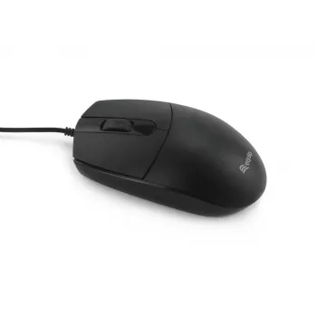 Equip USB klusā pele, abpusēja, optiskā, USB Type-A, 1200 DPI, Melna