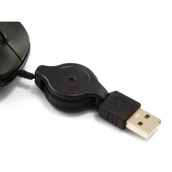 Equip 245103 ceļojumu pele Ambidextrous USB Type-A optiskā 1000 DPI