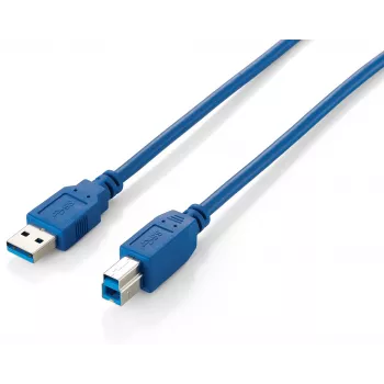 Equip USB 3.0 A tipa uz B tipa kabelis, 3,0 m, zils