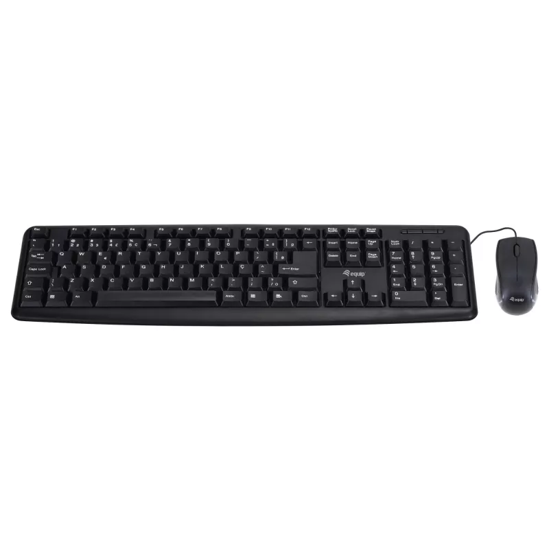 EQUIP 245203 tastatūra un pele komplektā USB QWERTY itāļu melna