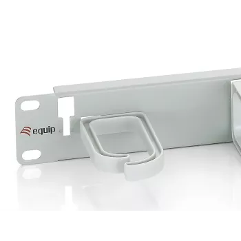 Equip 19 collu plaukta kabeļu pārvaldības panelis, gaiši pelēks (RAL 7035)