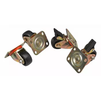 Riteņi Equip EZW-2 Melns 60mm Flex Skapjiem