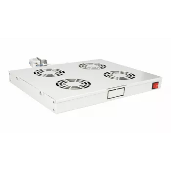 Equip EZF-4-G dzesēšanas ventilatori 19 inch, 1U, 4 ventilatori, RAL7035 pelēki