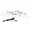 Equip EZF-4-G dzesēšanas ventilatori 19 inch, 1U, 4 ventilatori, RAL7035 pelēki