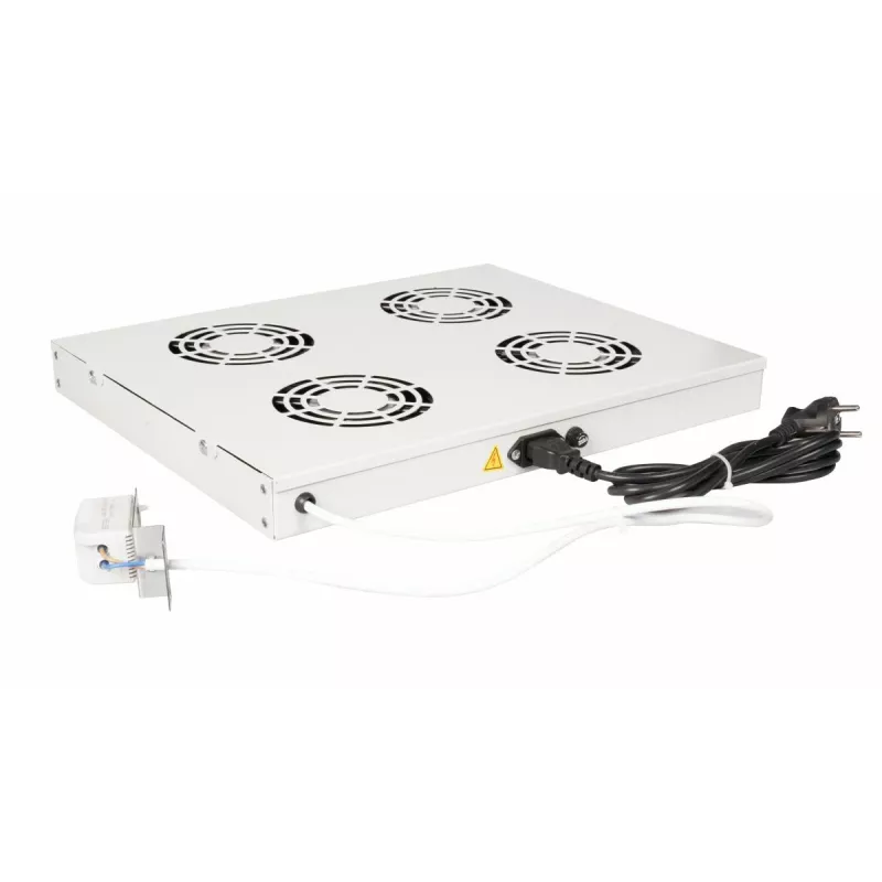 Equip EZF-4-G dzesēšanas ventilatori 19 inch, 1U, 4 ventilatori, RAL7035 pelēki