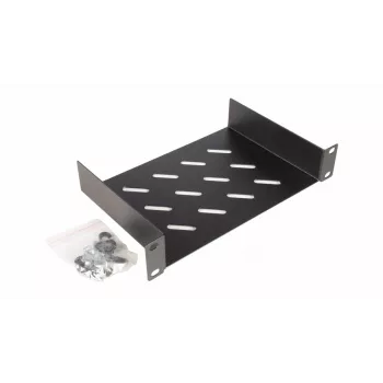 Equip fiksētais plaukts 10 inch, 1U, 150 mm, melns