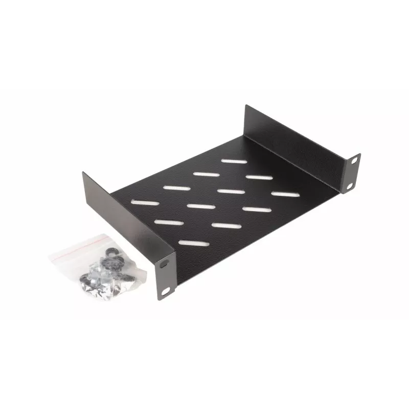 Equip fiksētais plaukts 10 inch, 1U, 150 mm, melns
