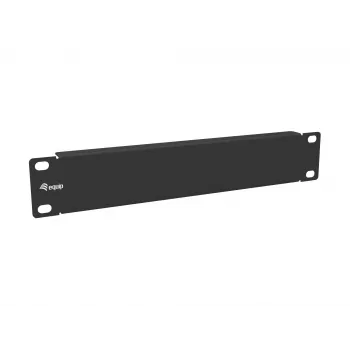 Equip 10 collu tukšais panelis 1U melns tērauds 25.4 mm platums