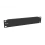 Equip 10 collu tukšais panelis 1U melns tērauds 25.4 mm platums