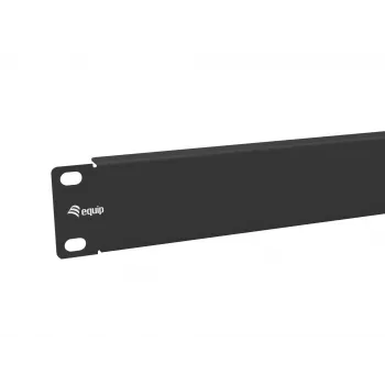 Equip 10 collu tukšais panelis 1U melns tērauds 25.4 mm platums