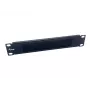 Birstu panelis Equip 10 collu 1U Melns Tērauds 25.4 mm platums