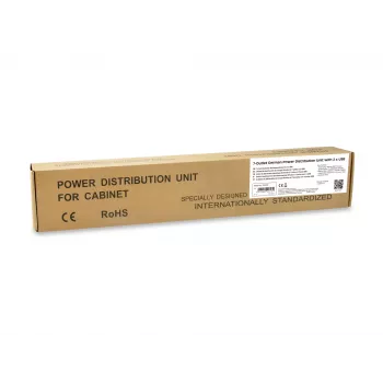 Equip 333315 strāvas sadales bloks (PDU) 7 AC kontaktligzdas 1U Melns, Sudrabs