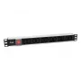 Equip 333318 Strāvas sadales bloks, 12 × C13, 1U, 1.8 m, ar slēdzi