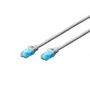 DIGITUS savienojuma kabelis - Cat 5e - U-UTP - Snagless - Cu - 25 cm - Pelēks