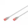 DIGITUS Slim Patch kabelis - CAT6 - U/UTP - Snagless - Cu - 2m - pelēks