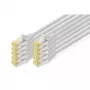 DIGITUS savienojuma kabelis - CAT6a - S/FTP - Snagless - 5m - melns - 10pk