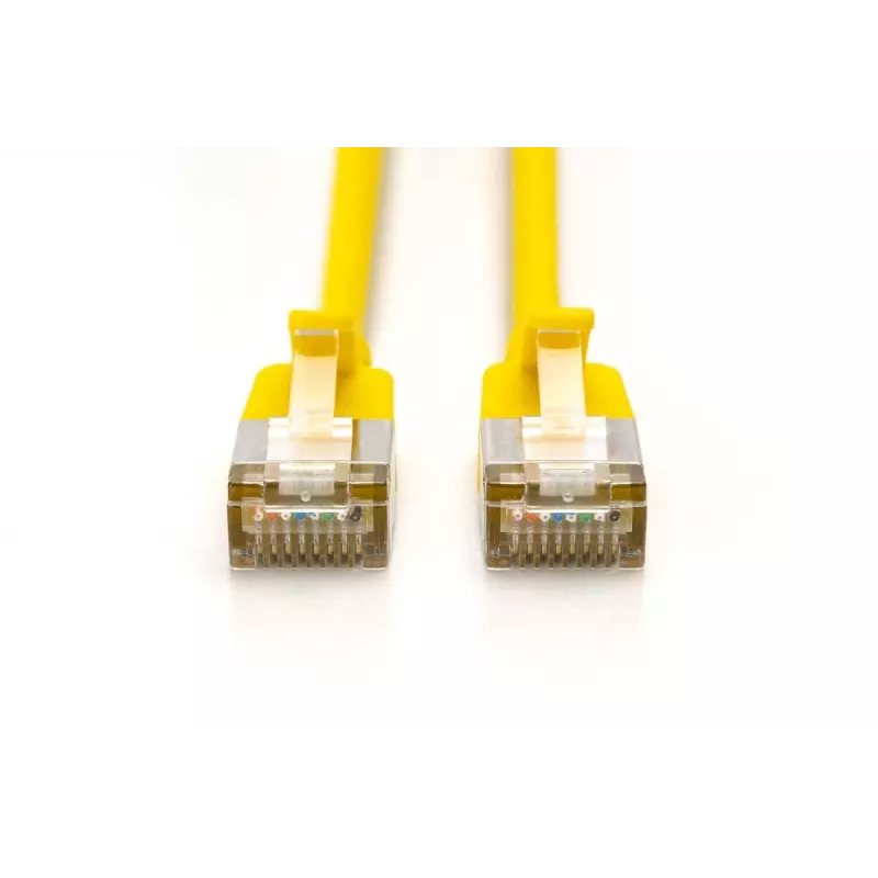 DIGITUS plāns savienojuma kabelis CAT6A F-FTP 2m dzeltens