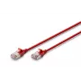 DIGITUS Slim Patch kabelis CAT6A F-FTP 2m Sarkans
