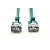 DIGITUS Slim Patch kabelis CAT6A F/FTP 2m Zaļš