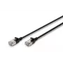 DIGITUS DK-1632-A-015S-BL plānais Cat6A tīkla kabelis 1,5 m F/FTP melns