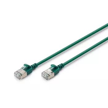 DIGITUS Slim Patch kabelis - CAT6A - F-FTP - 30cm - Zaļš