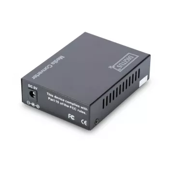 DIGITUS Media Konvertors, SFP 10/100/1000Base-T uz SFP atvērtu slotu, iesk. barošanas bloku, bez SFP moduļa