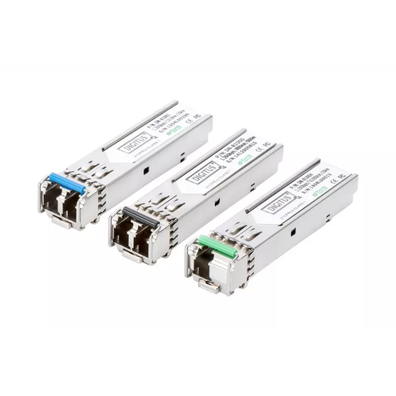 DIGITUS 1.25 Gbps SFP modulis, līdz 20 km vienmoda, LC Duplex savienotājs 1000Base-LX, 1310nm