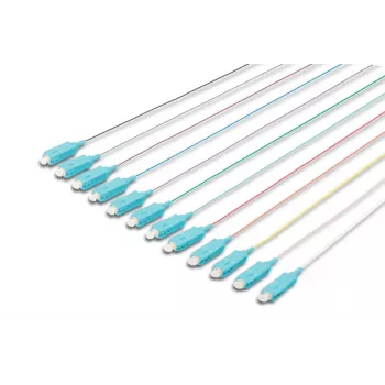 DIGITUS SC Fiber Pigtail Loose Buffer 50/125 µ 12 gab. - Krāsu kods DIN IEC 304 Garums 2m Klase OM3