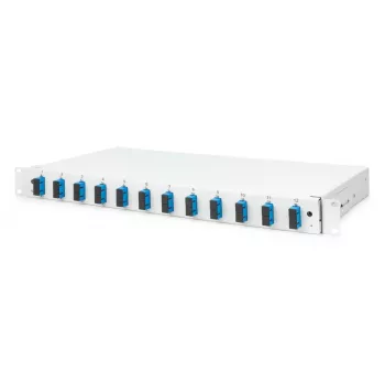 DIGITUS Fiber Optic Sliding Splice Box 1U, 12x SC duplex, OS2, DN-96321/9