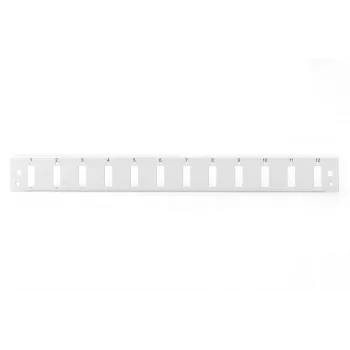 DIGITUS DN-96201-QL Priekšējais panelis Quick Lock 12x SC DX vertikāli pelēks
