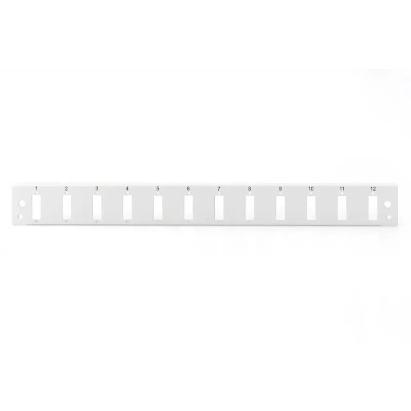 DIGITUS DN-96201-QL Priekšējais panelis Quick Lock 12x SC DX vertikāli pelēks