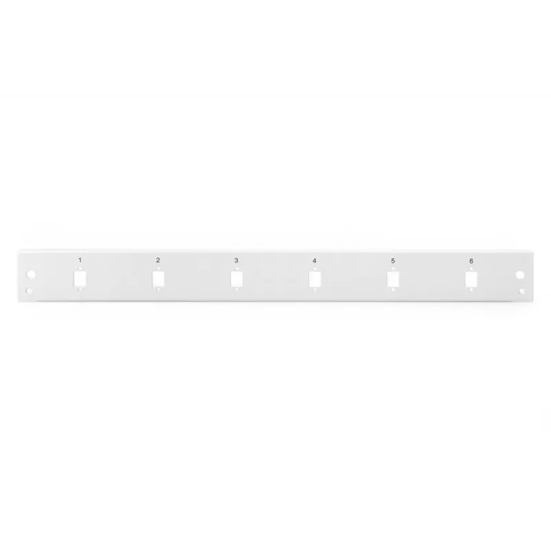 DIGITUS DN-96208-QL priekšējais panelis Quick Lock 6x SC SX LC DX vertikāli pelēks