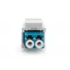 Šķiedru optikas LC/LC duplekss keystone savienotājs Digitus DN-96007-1-K