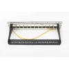 DIGITUS DN-91420 modulārais patch panelis, 12 portu, ekranēts, tukšs, 1U, 10" (254 mm), melns RAL 9005