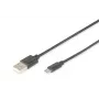 DIGITUS USB 2.0 savienojuma kabelis, A - micro B M/M, 2m, melns