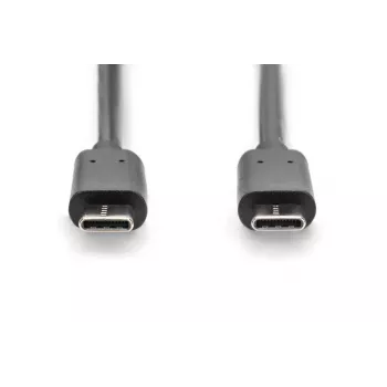 DIGITUS ASSMANN USB Type-C savienojuma kabelis, C tipa uz C, vīriešu/vīriešu, 3m, ātrdarbīgs, melns