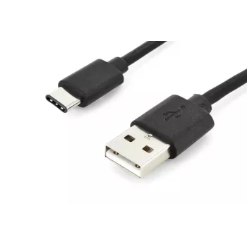DIGITUS ASSMANN USB Type-C savienojuma kabelis, Type-C uz A M/M, 2m, 3A, 480Mbps, 2.0 versija, melns