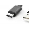DIGITUS ASSMANN USB Type-C savienojuma kabelis, Type-C uz A M/M, 2m, 3A, 480Mbps, 2.0 versija, melns