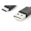 DIGITUS ASSMANN USB Type-C savienojuma kabelis, Type-C uz A M/M, 2m, 3A, 480Mbps, 2.0 versija, melns