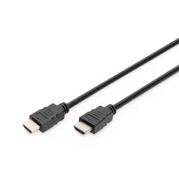 DIGITUS HDMI Premium High Speed savienojuma kabelis, tips A M/M, 3m ar Ethernet, Ultra HD 60p, melns