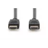 DIGITUS HDMI Premium High Speed savienojuma kabelis, tips A M/M, 3m ar Ethernet, Ultra HD 60p, melns