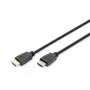 DIGITUS HDMI Premium High Speed savienojuma kabelis, tips A M/M, 1m ar Ethernet, Ultra HD 60p, melns