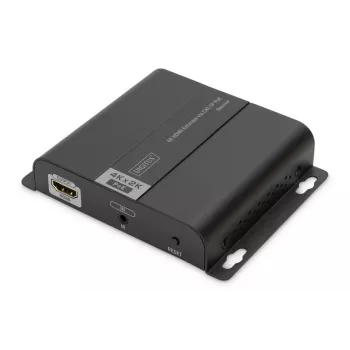 DIGITUS 4K HDMI uztvērējs pa IP/CAT 5, 6 (120m), PoE barošana