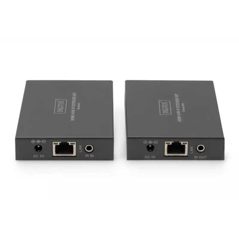 AV raidītājs un uztvērējs, Digitus HDMI KVM IP Extender Set, 1920 x 1200 pikseļi, 150 m