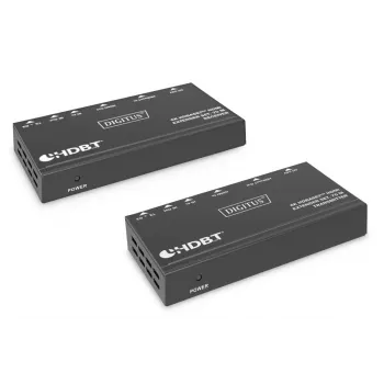 DIGITUS 4K HDBaseT pagarinātāju komplekts 70m PoC RS232 IR melns