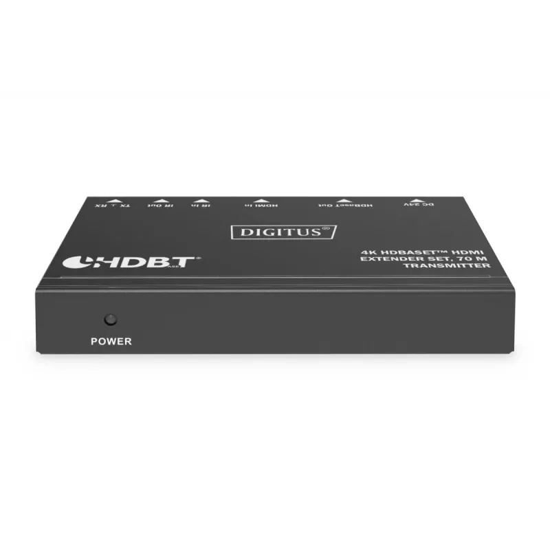 DIGITUS 4K HDBaseT pagarinātāju komplekts 70m PoC RS232 IR melns