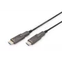 DIGITUS 4K HDMI AOC hibrīda optiskās šķiedras kabelis ar 20m noņemamu spraudni