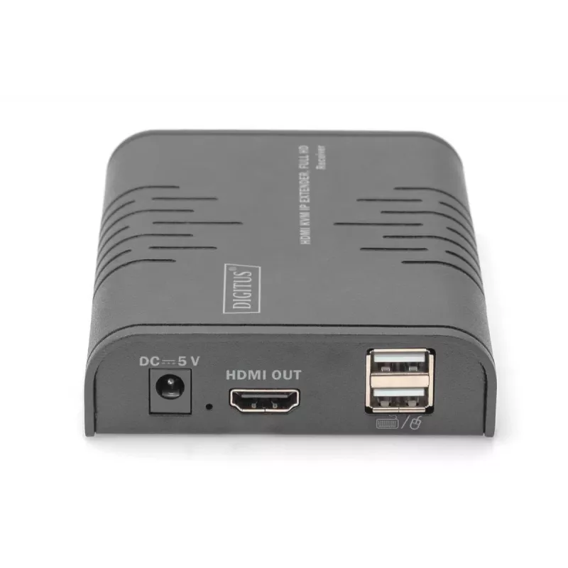DIGITUS DS-55529 HDMI KVM IP pagarinātāju komplekts, Full HD 1080p/60 Hz, 120 m