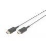 DIGITUS HDMI High Speed savienojuma kabelis, tips A, HighFlex M/M, 2,0 m, 4K Ultra HD@30Hz, aktīvs, CE, zelts melns